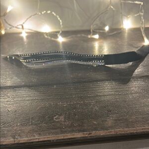 Black and Silver Rhinestone choker